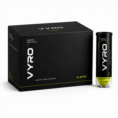 Caja 24 botes Pelotas de Pádel VYRO Premium con bote individual